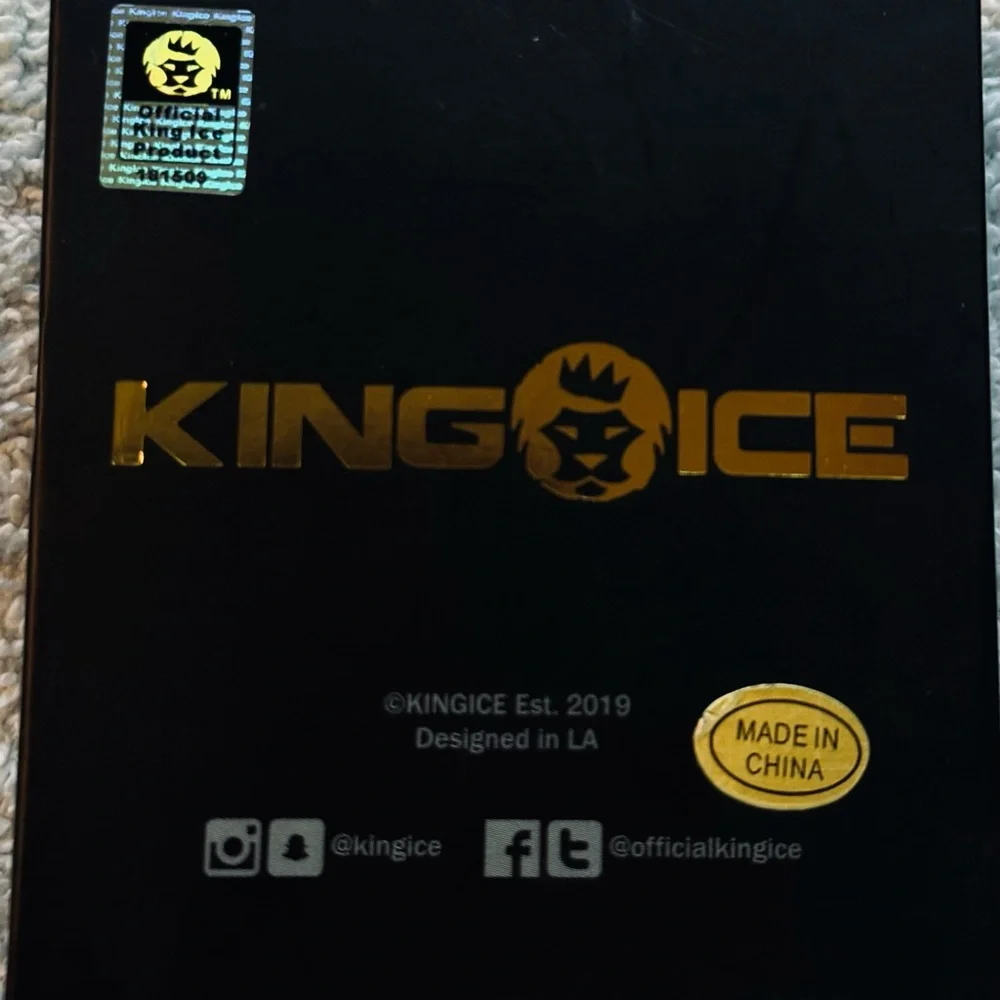 King Ice Double Dragon Bling Necklace - NEW IN BOX